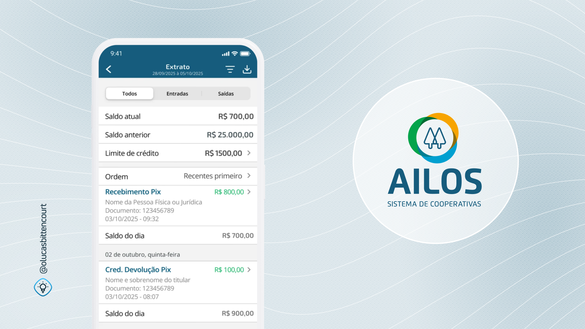 Melhorias na jornada de extrato do app Ailos, focando na evolução do autosserviço e dos indicadores de CSAT e NPS